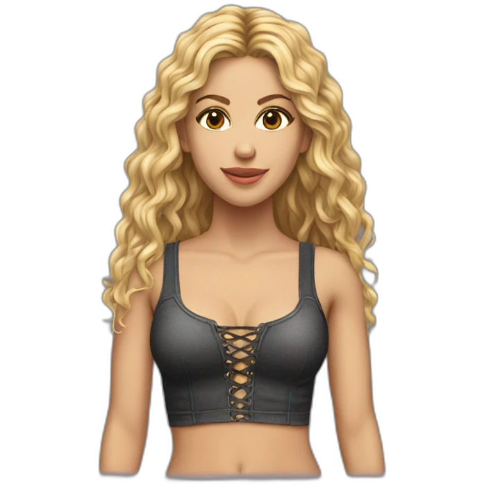 shakira realistic laced top emoji
