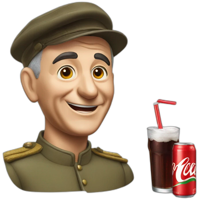 louis de Funès drink cocacolas emoji