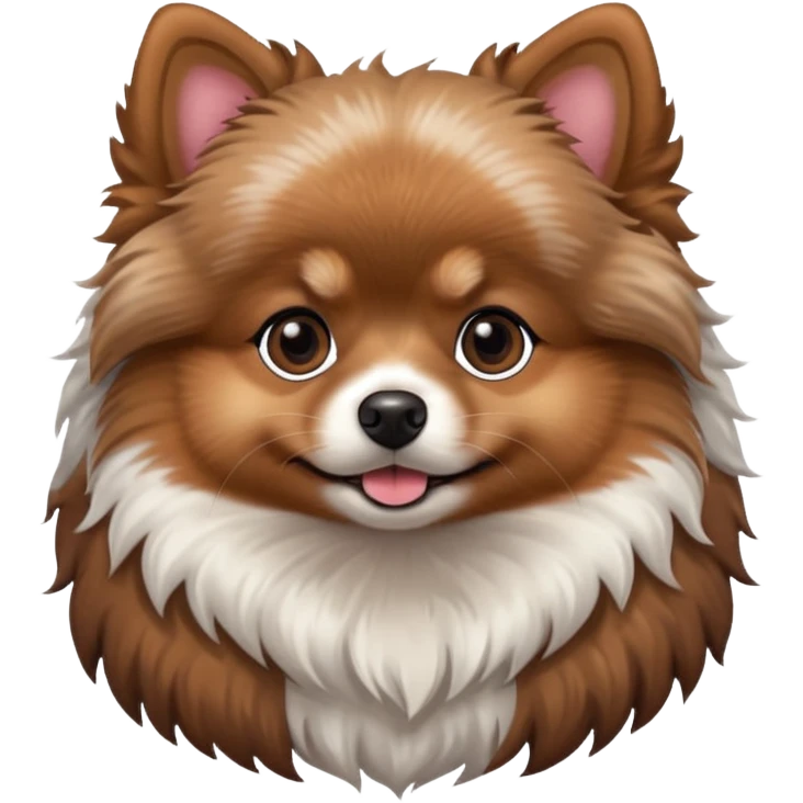 Pomeranian choco merle  emoji