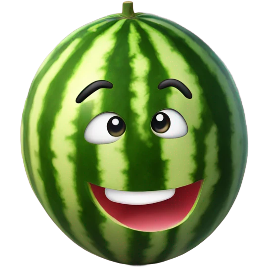 Watermelon with eyes emoji