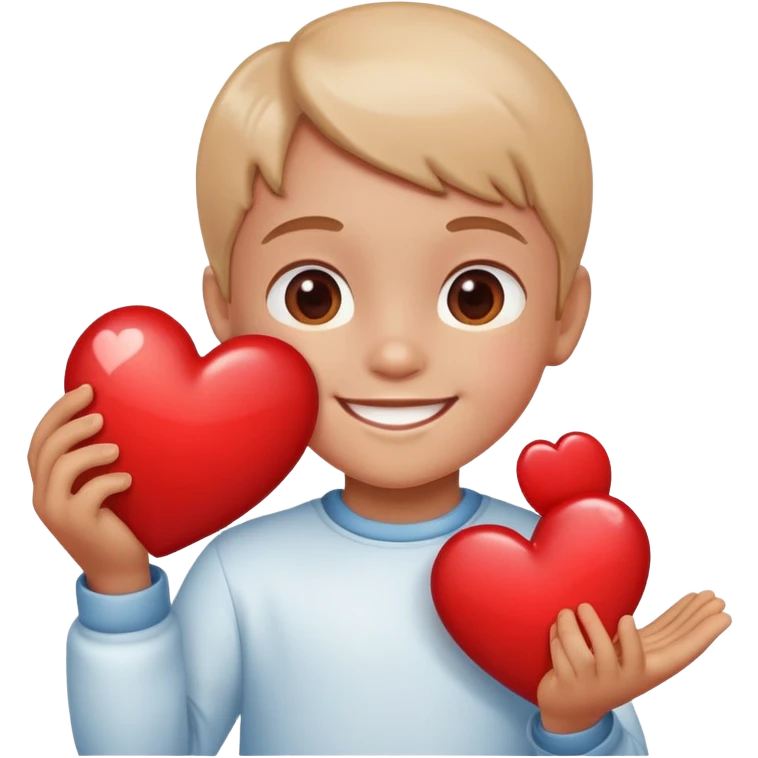 Mother’s Day heart with kid holding it emoji