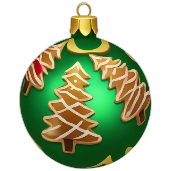 Christmas tree bauble emoji