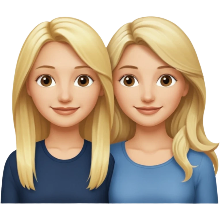i want an emoji with 2 blonde girls like the movie "the holiday" They are not touching each other. One is Cameron Diaz, the tother Kate Winslet. They are friends.They have long hair. emoji