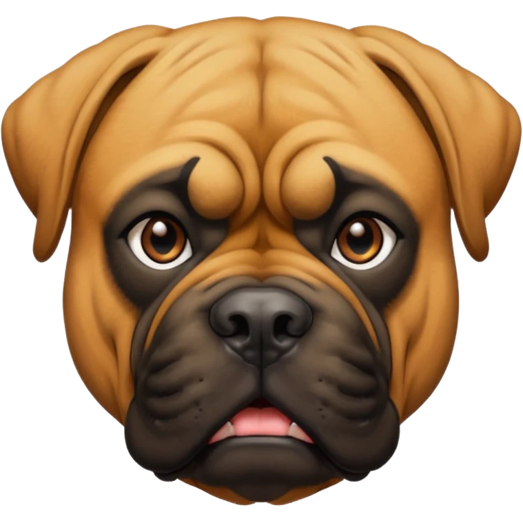 A bullmastiff as a legend emoji