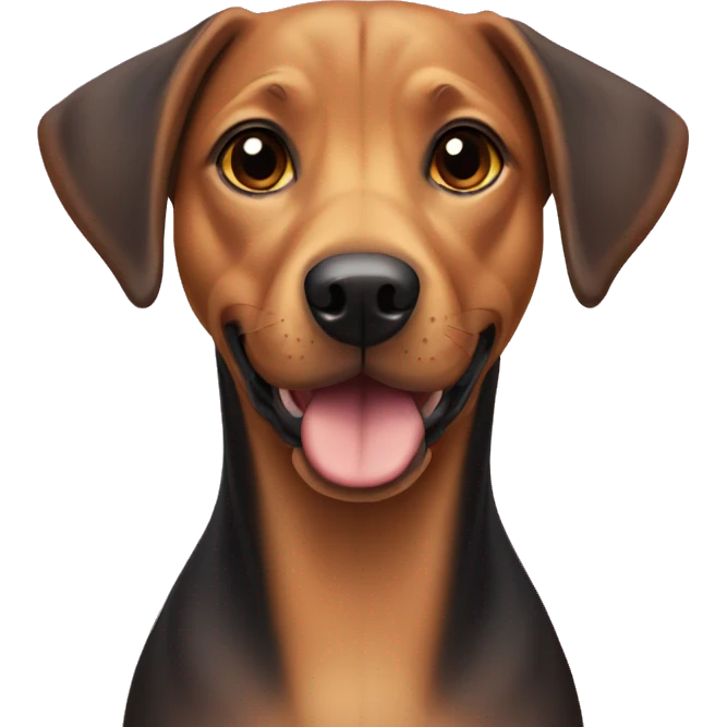 Pinscher Labrador mix emoji
