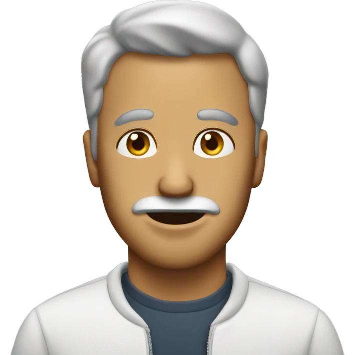 man with mayo on his face emoji