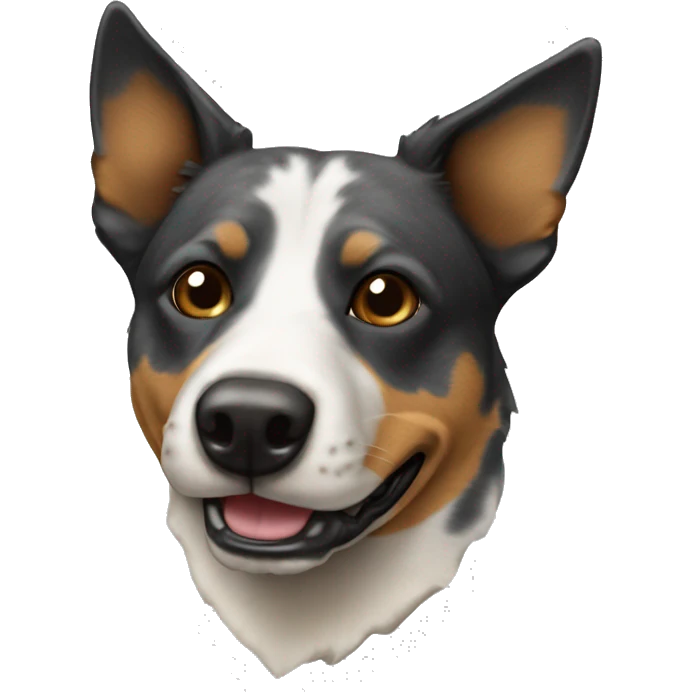 Double mask cattle dog emoji