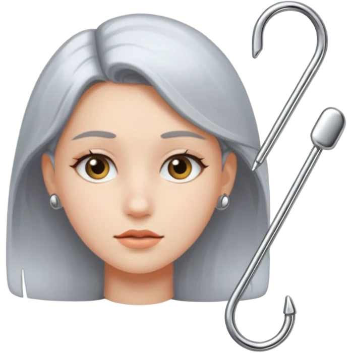 girls safety pin emoji
