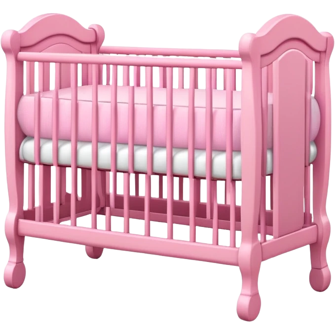 Cute pink crib emoji