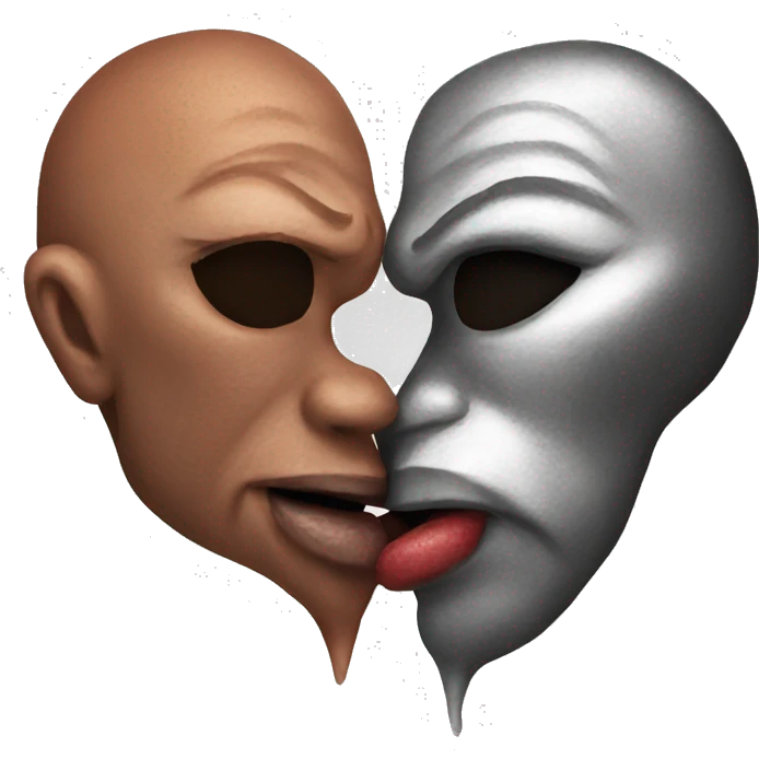 Kiss in kiss emoji