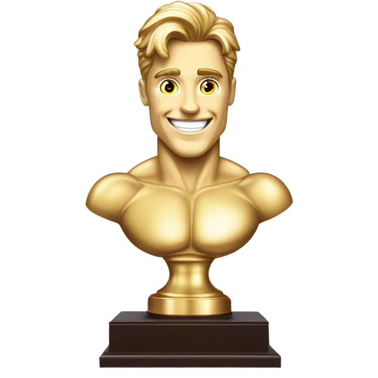 “Most handsome Man” trophy emoji