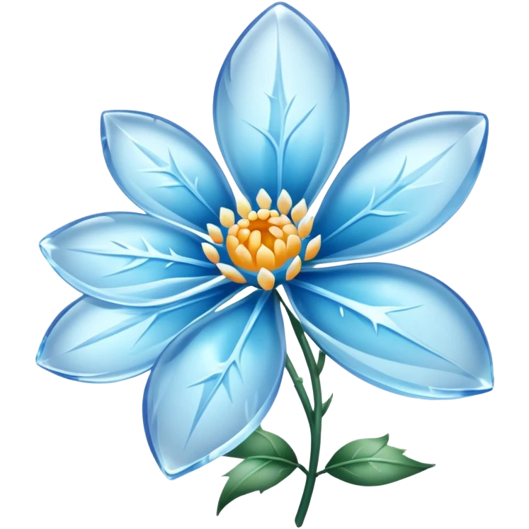 Frozen flower emoji