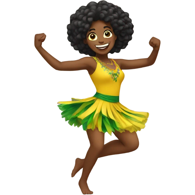Brazilian woman dancing  emoji
