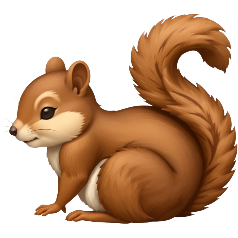 Sleeping squirrel emoji