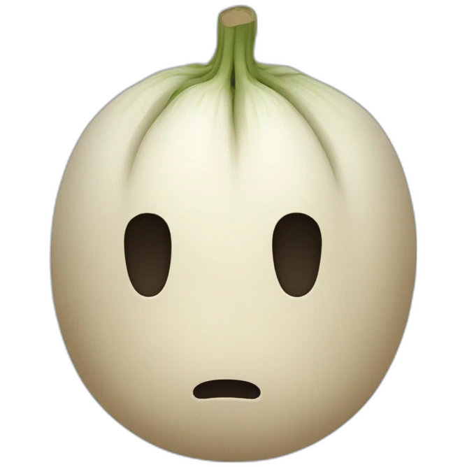 jicama no face emoji