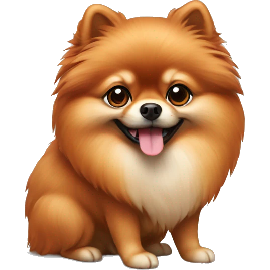 red Pomeranian Spitz emoji