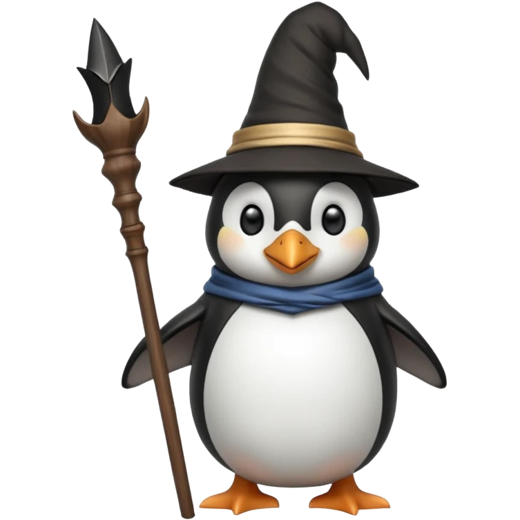 Penguin Wizard emoji