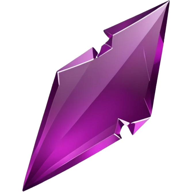 dark magenta broken glass shard emoji