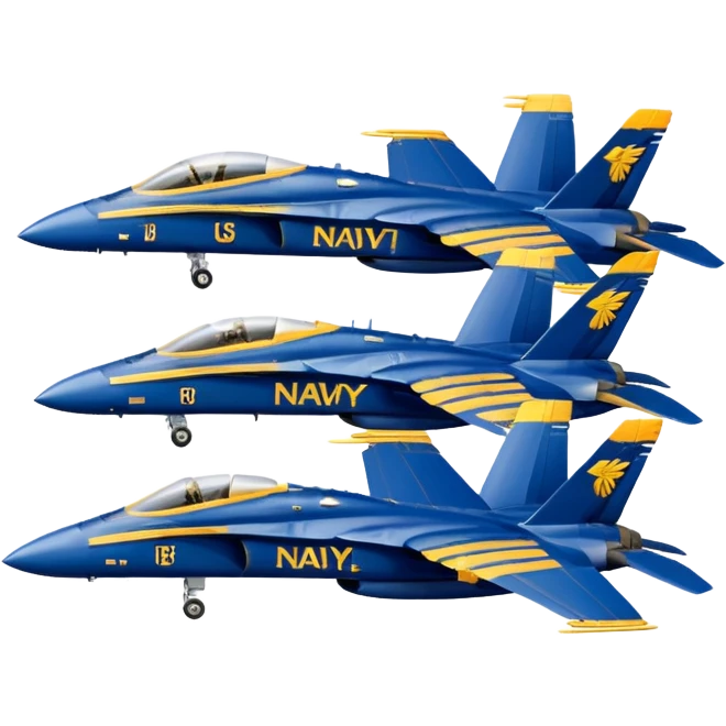 four US Navy Blue Angels f/a-18s emoji