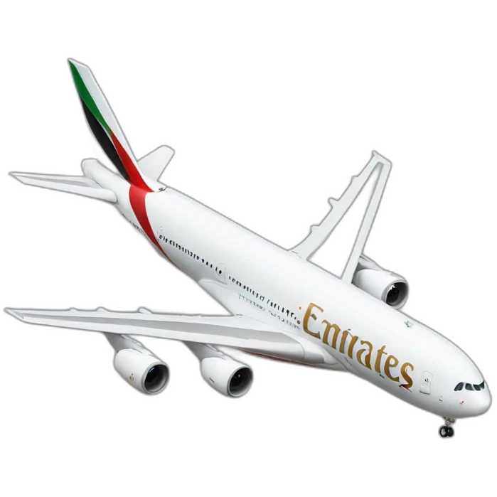 Emirates airplane emoji