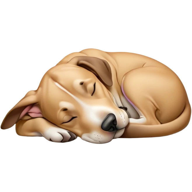 Meme-Worthy Cute Sleeping Fawn Great Dane Portrait Emoji, Head resting peacefully with a contented smile, showcasing a delightfully solid build and a luxuriously soft fawn Fur, eyes shut in a serene nap, Simplified yet hilariously adorable features, highly detailed, glowing with a soft, drowsy light, high shine, relaxed and utterly lovable, stylized with an air of playful laziness, bright and heartwarming, soft glowing outline, capturing the essence of a comically sleepy guardian, so meme-worthy it feels like it could instantly become the next viral sensation of adorable slumber! emoji