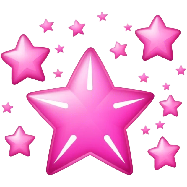 pink AI magic stars icon emoji