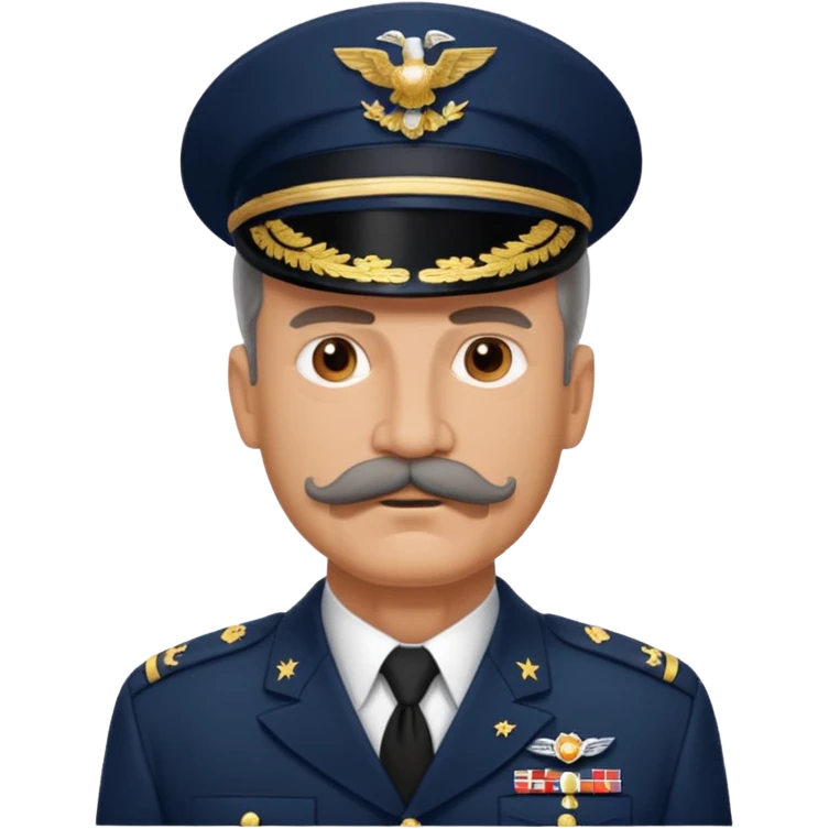 An American general in full uniform emoji