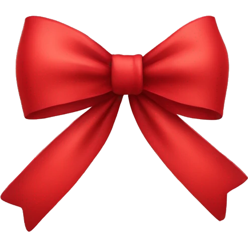 Red bow emoji