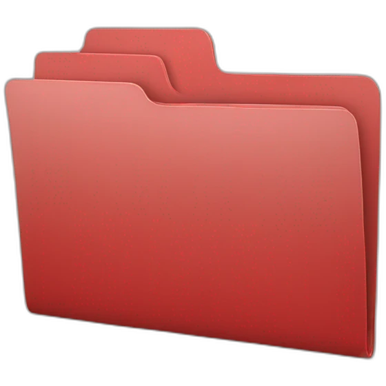 folder in red emoji