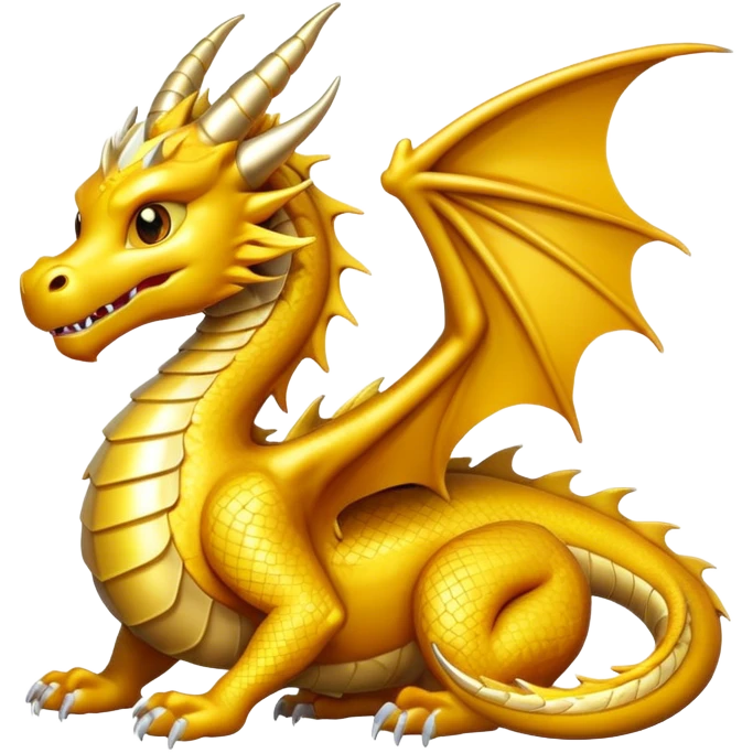 Gold dragon emoji