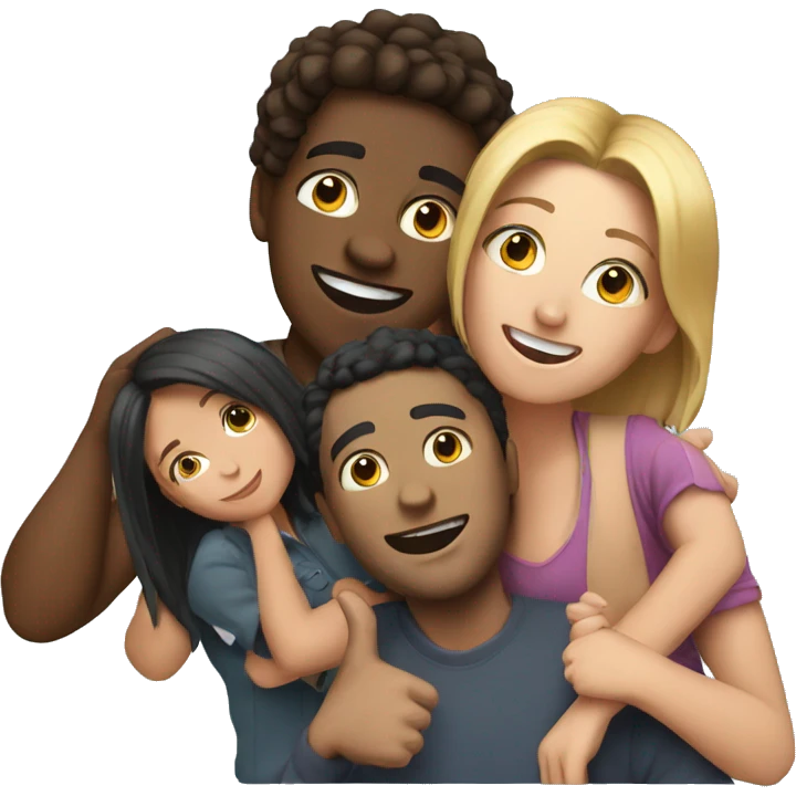 friends having fun together emoji