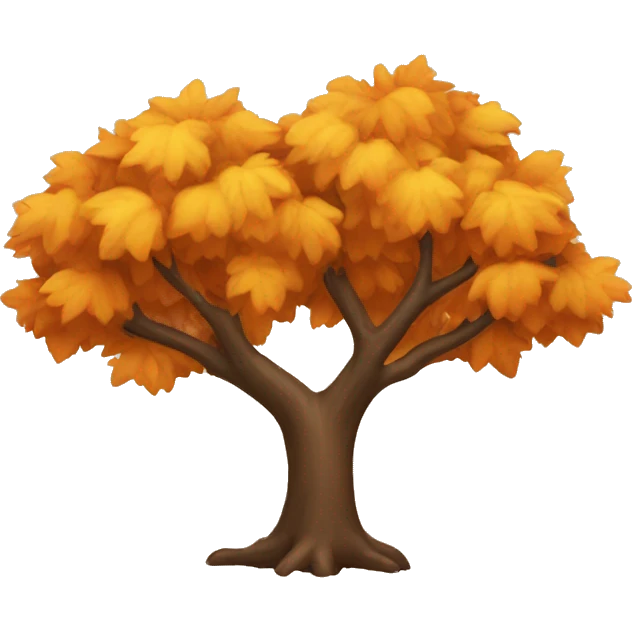 Autumn tree emoji
