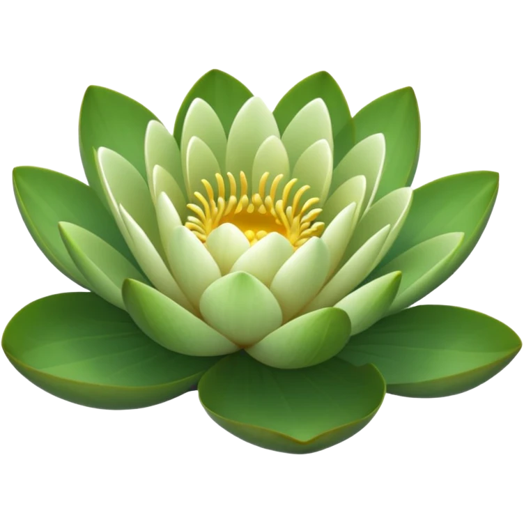 Small text size water lily bud emoji