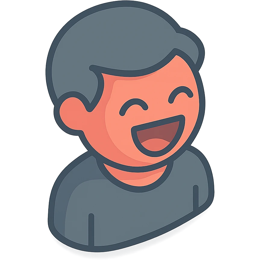 человек сильно смеётся emoji