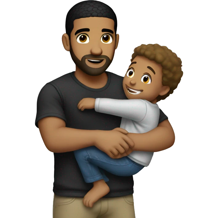 Drake hugging kid emoji