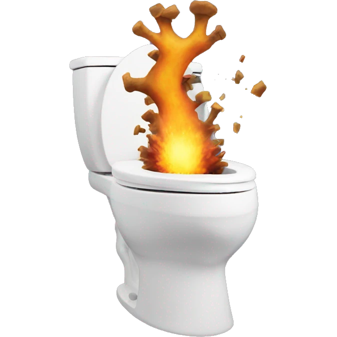 exploding toilet  emoji