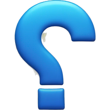 blue questionmark emoji