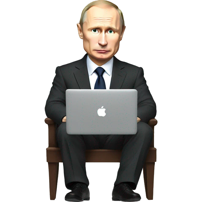 putin with laptop emoji