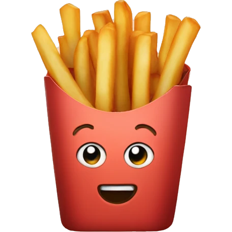 Cute sized fries  emoji