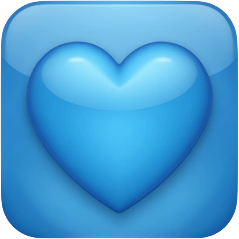 Coeur bleu Normal iPhone emoji