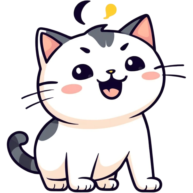 Cat farting emoji
