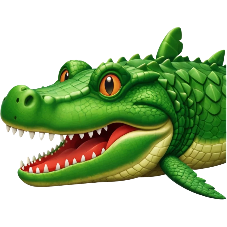 Un avion con cabina de cara de cocodrilo emoji