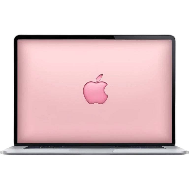 Light pink macbook emoji