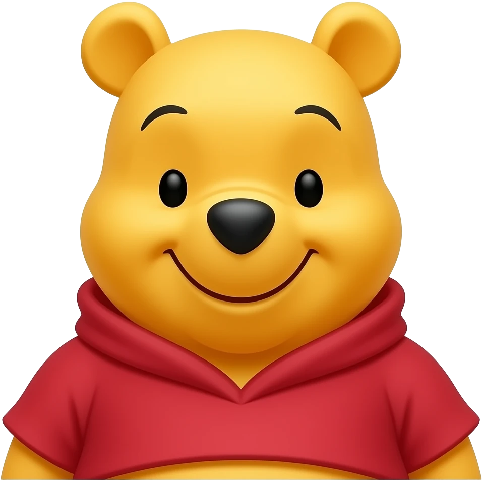 Crea un emoji de Winnie pooh emoji