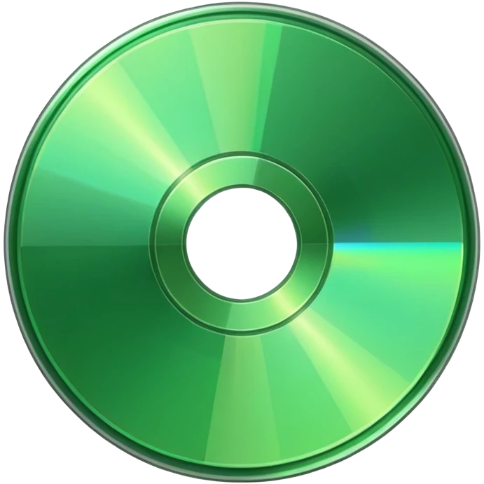 green cd emoji
