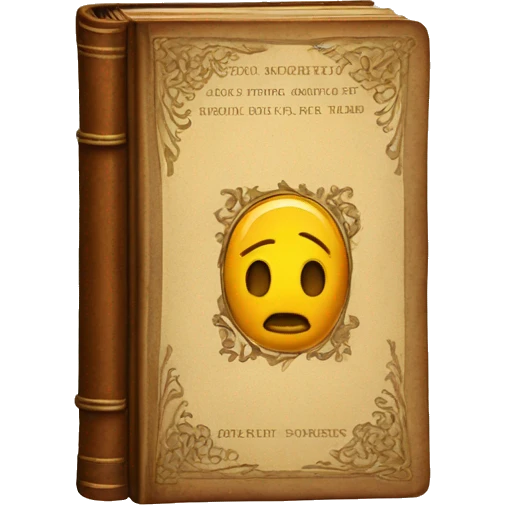 Vintage book emoji