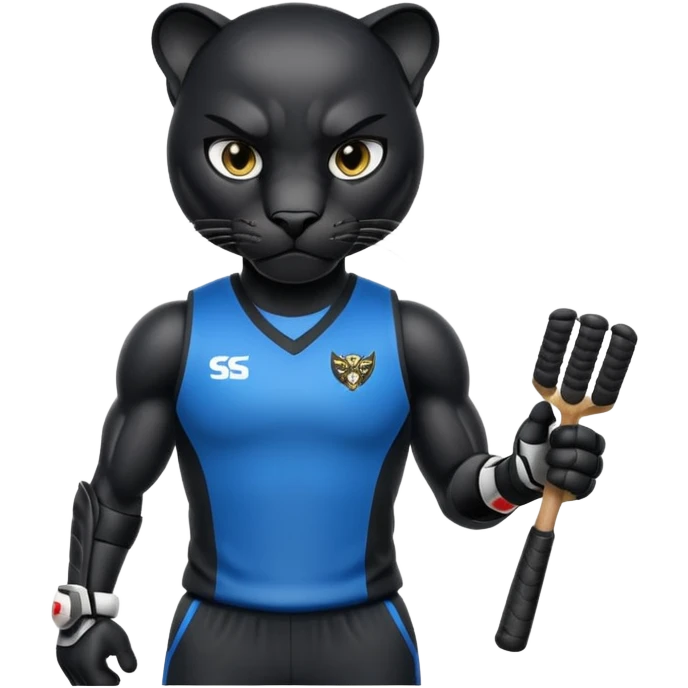  Panther in cricket emoji