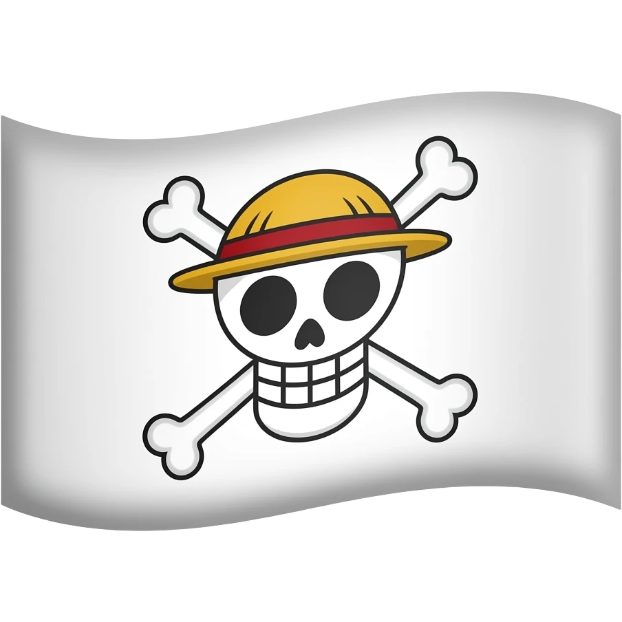 one piece pirate flag emoji