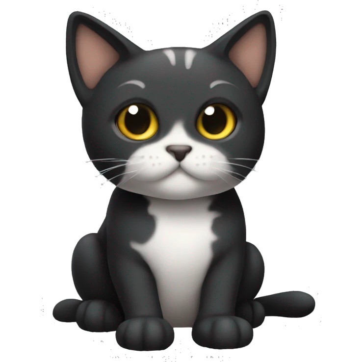 Gato preto em Marte emoji