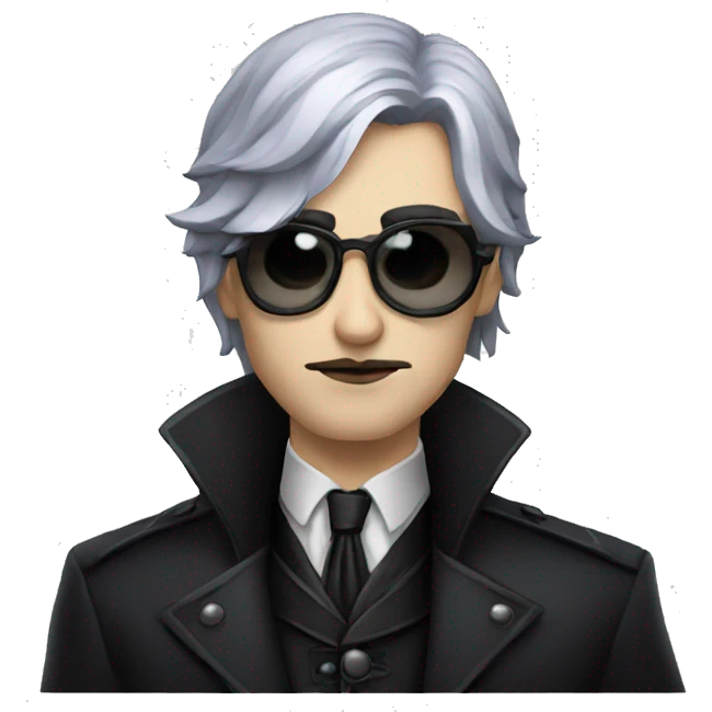 goth vampire detective emoji